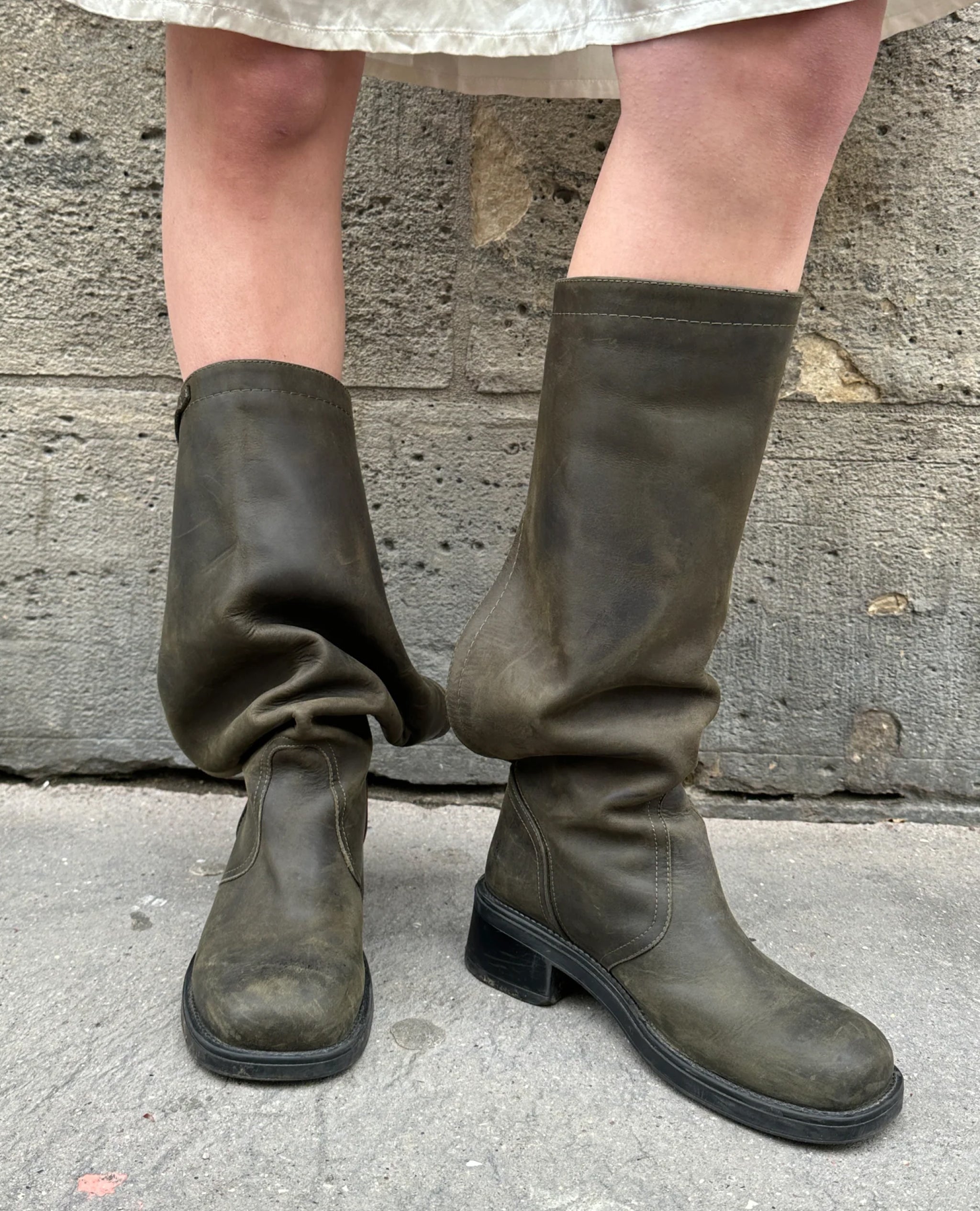 Transformable Olive Boots