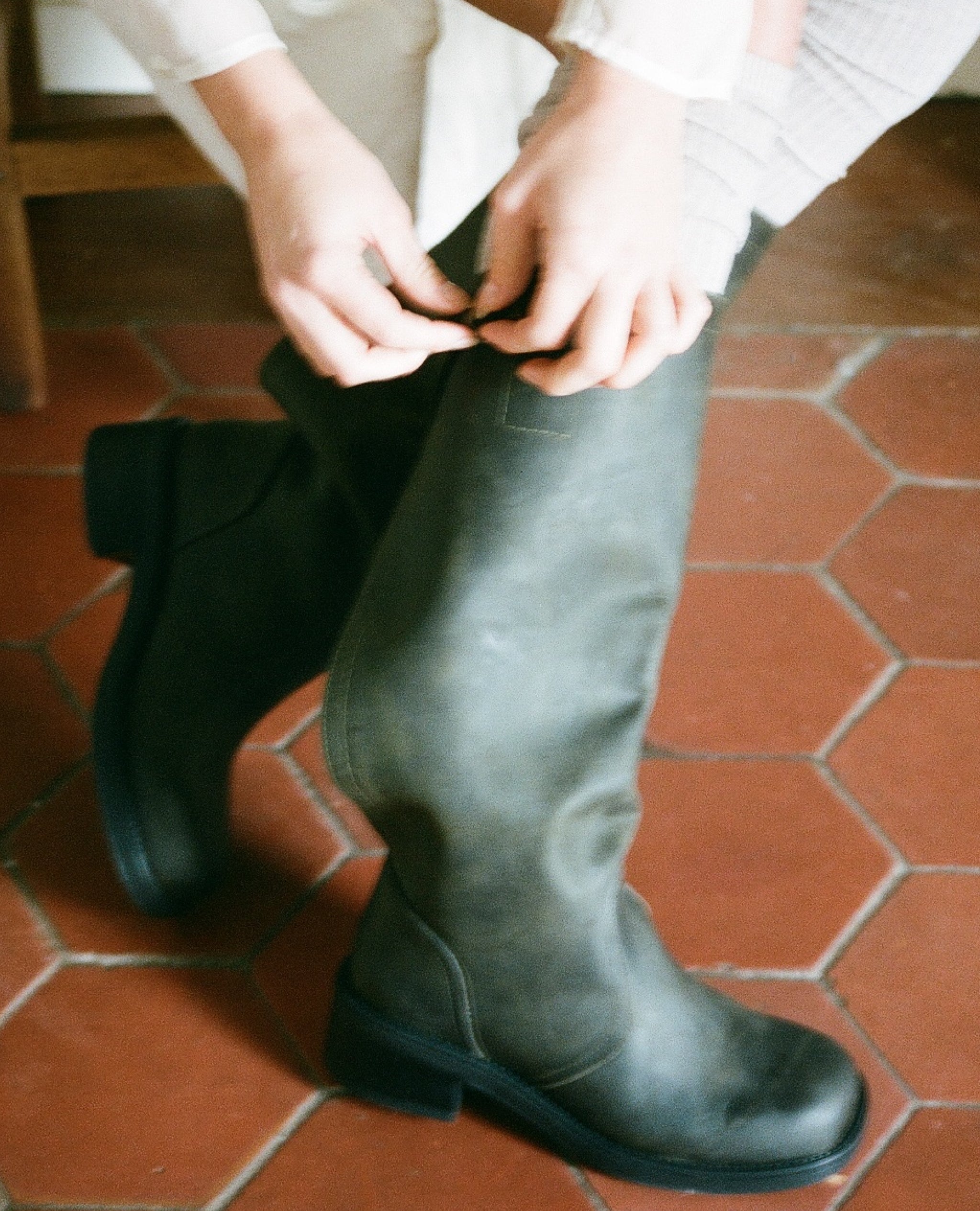 Transformable Olive Boots