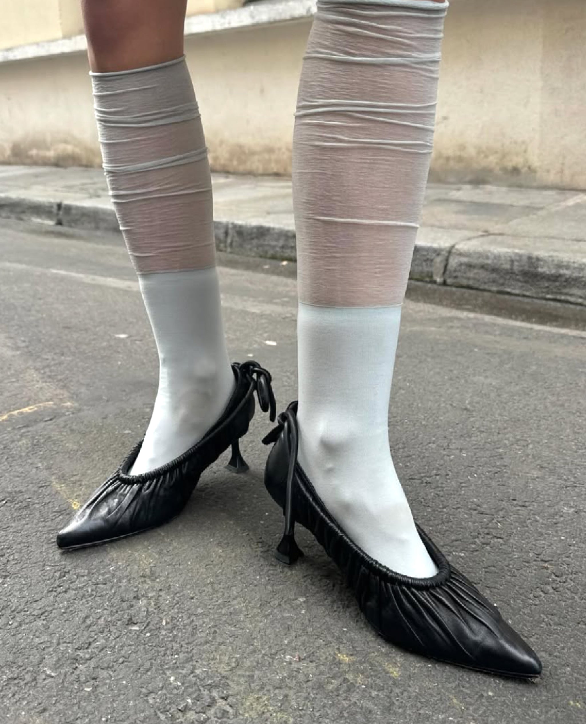 Black Heels with Ankle Tie