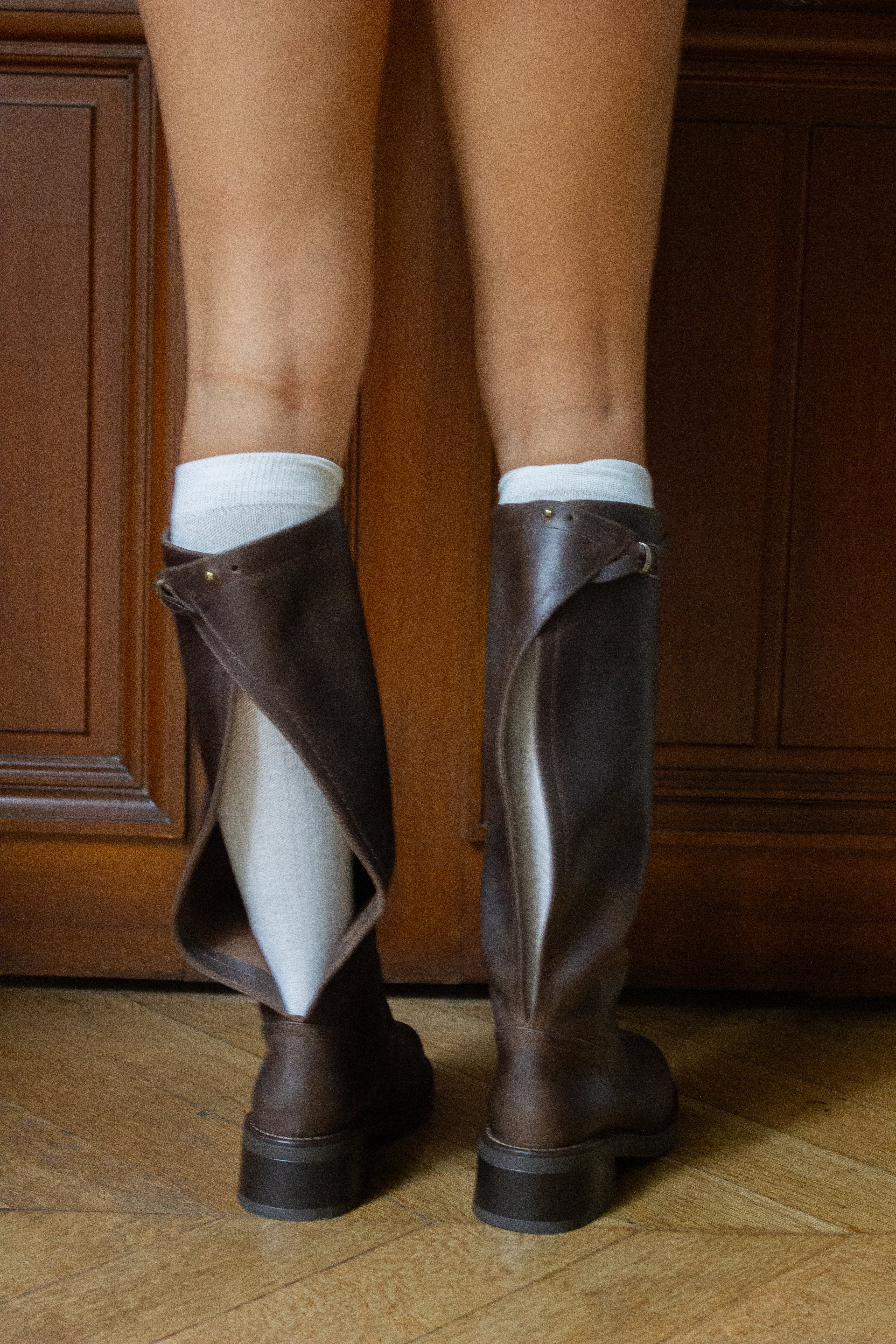 Transformable Brown Boots