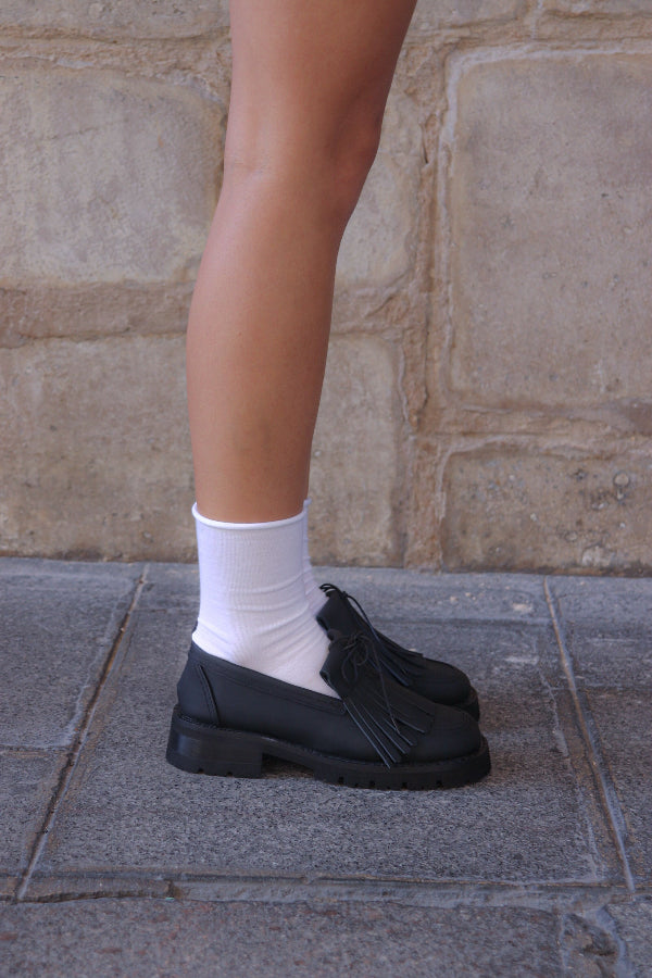 annk black loafers