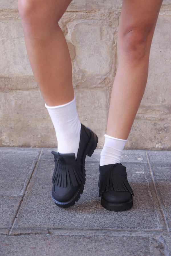 annk black loafers