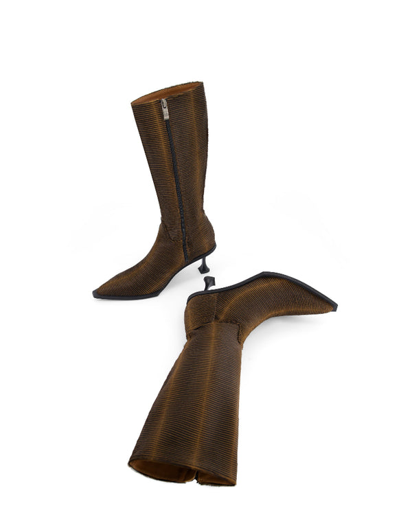 annk high heeled pony boots