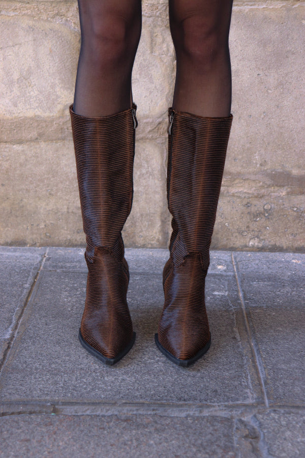 annk pony high heeled boots