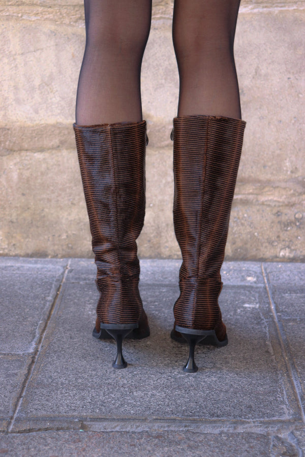 annk pony high heeled boots